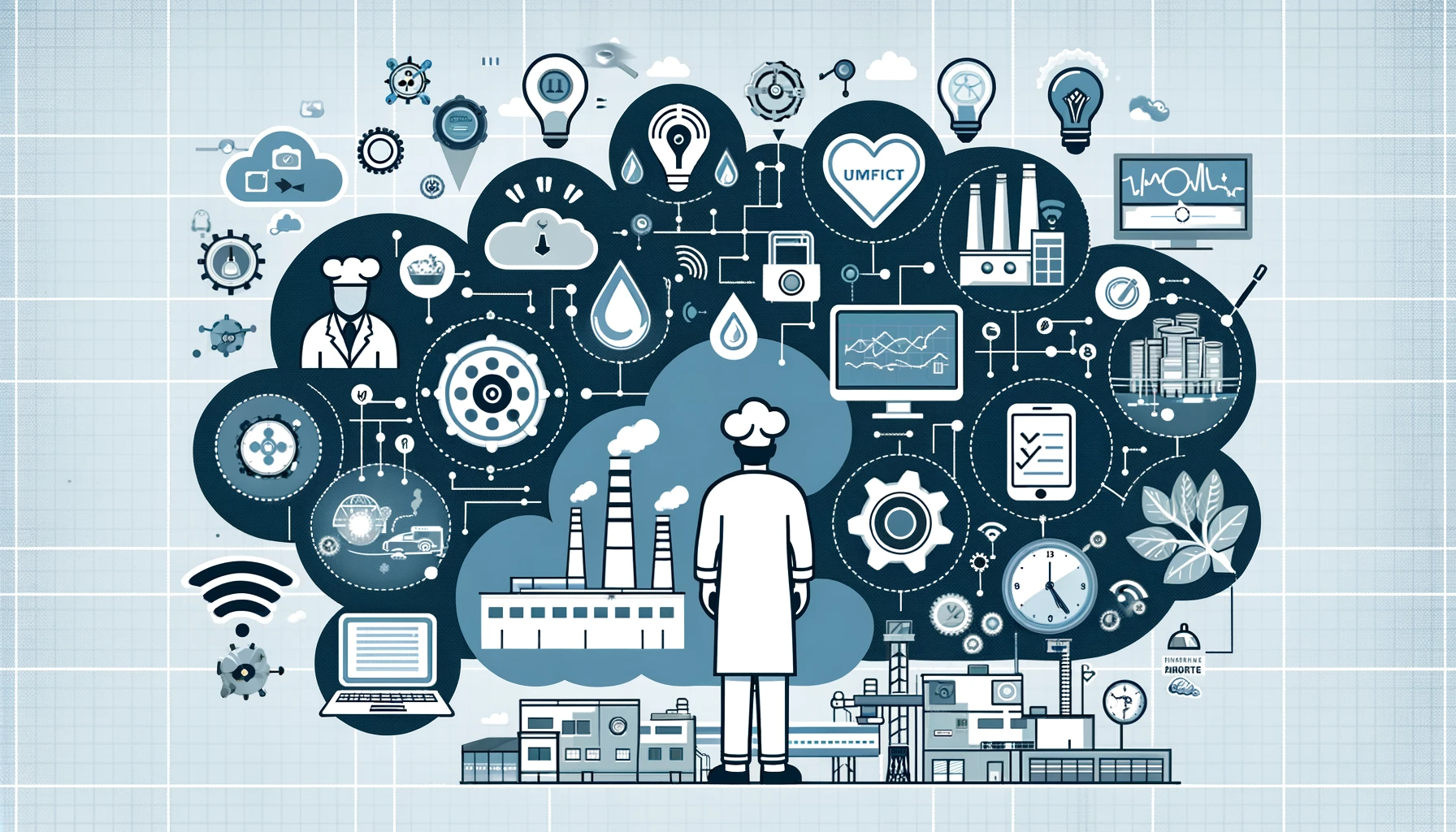 Our infographic visually highlights key technological tools like automated monitoring systems and IoT devices, emphasizing their impact on accountability, precision, and proactive management in food production, all conveyed through engaging, text-free visual symbols