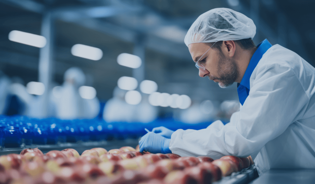 man-technologist-working-fruit-warehouse-checking-quality-control-food-processing-factory-control