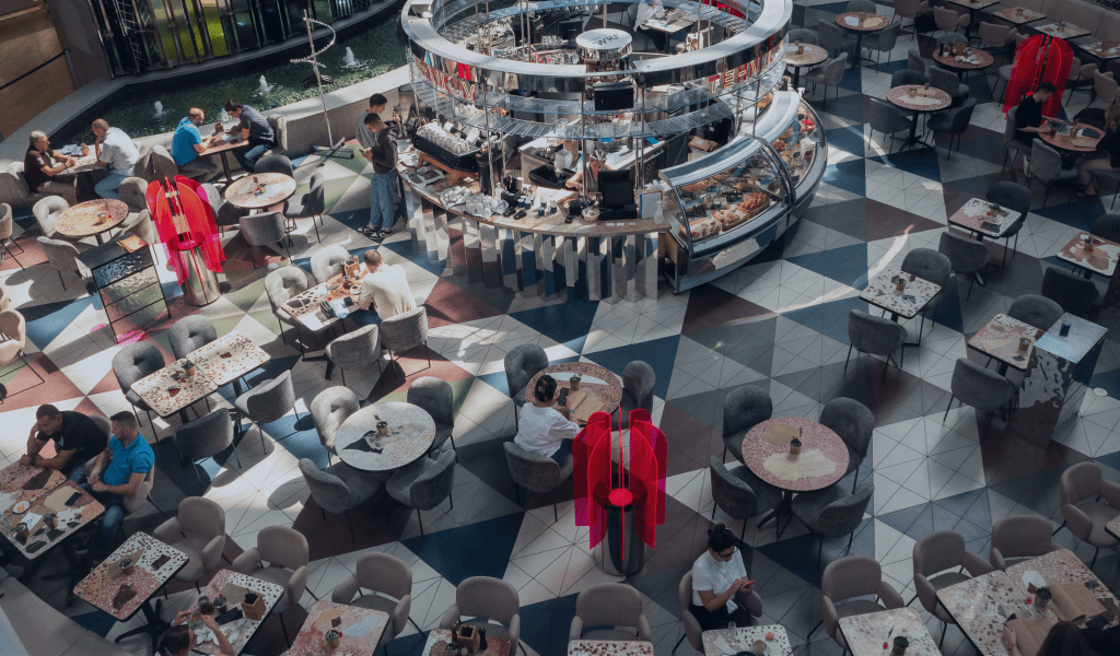 people-resting-cafe-top-view people-resting-cafe-top-view
